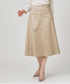 COUP DE CHANCE / クードシャンス スカート | 【手洗い可／日本製／セットアップ可】スェード調素材フレアスカート