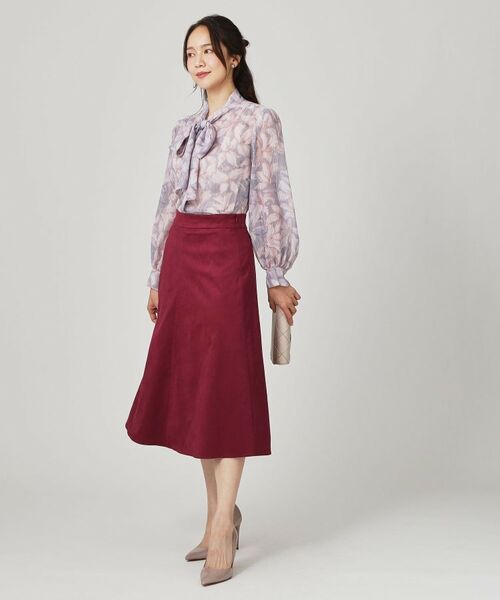 COUP DE CHANCE / クードシャンス スカート | 【手洗い可／日本製／セットアップ可】スェード調素材フレアスカート | 詳細11