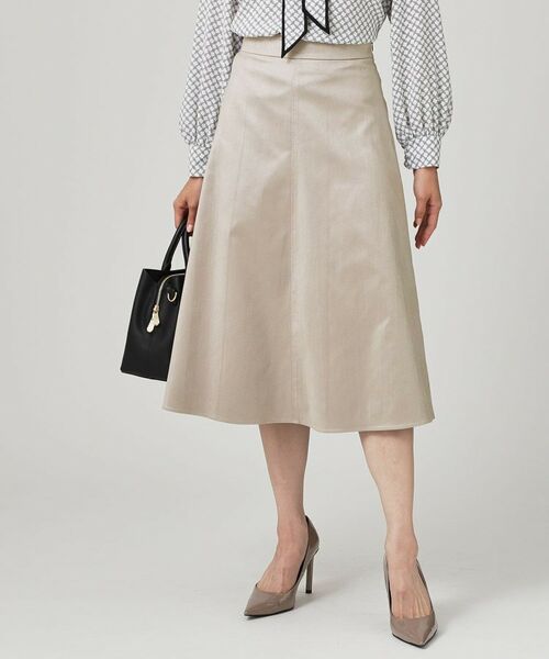 COUP DE CHANCE / クードシャンス スカート | 【手洗い可／日本製／セットアップ可】スェード調素材フレアスカート | 詳細2