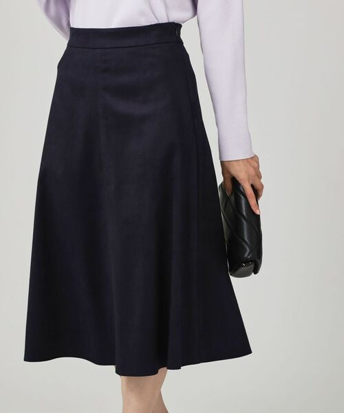 COUP DE CHANCE / クードシャンス スカート | 【手洗い可／日本製／セットアップ可】スェード調素材フレアスカート | 詳細21