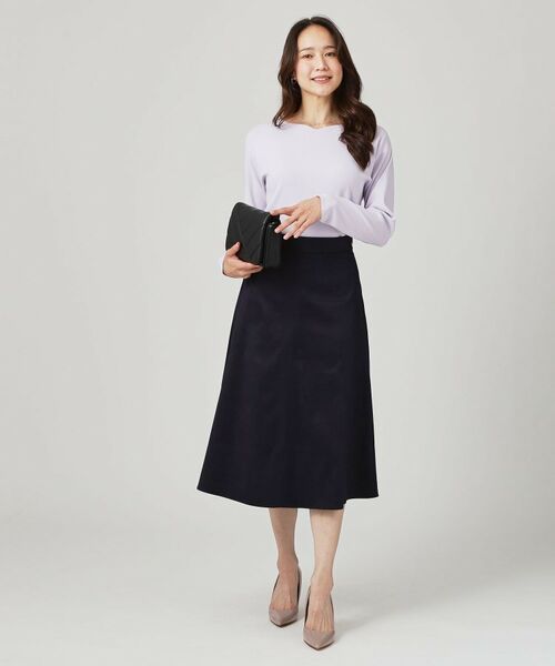 COUP DE CHANCE / クードシャンス スカート | 【手洗い可／日本製／セットアップ可】スェード調素材フレアスカート | 詳細22