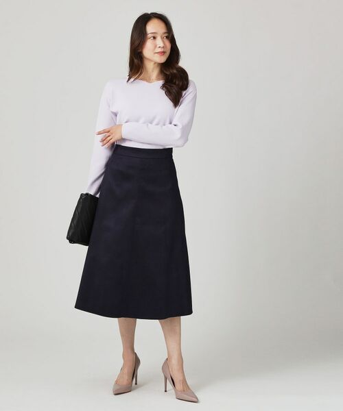 COUP DE CHANCE / クードシャンス スカート | 【手洗い可／日本製／セットアップ可】スェード調素材フレアスカート | 詳細23