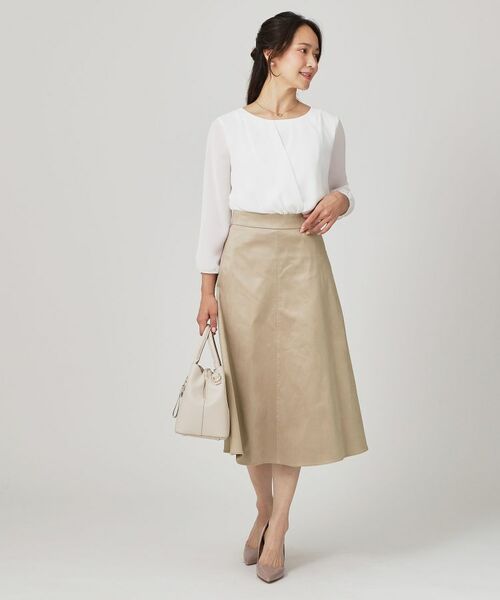 COUP DE CHANCE / クードシャンス スカート | 【手洗い可／日本製／セットアップ可】スェード調素材フレアスカート | 詳細26