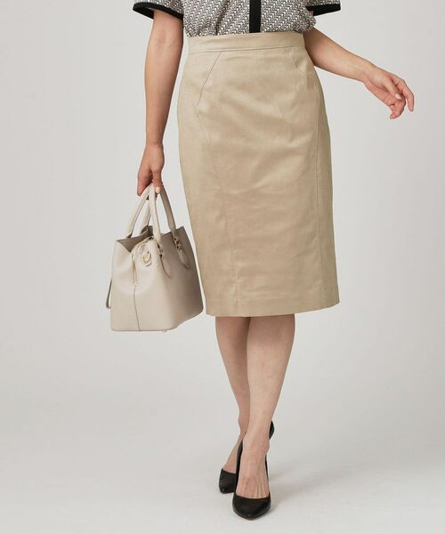 COUP DE CHANCE / クードシャンス ミニ・ひざ丈スカート | 【手洗い可/日本製/スーツ可】タイトシルエットのスカート | 詳細12