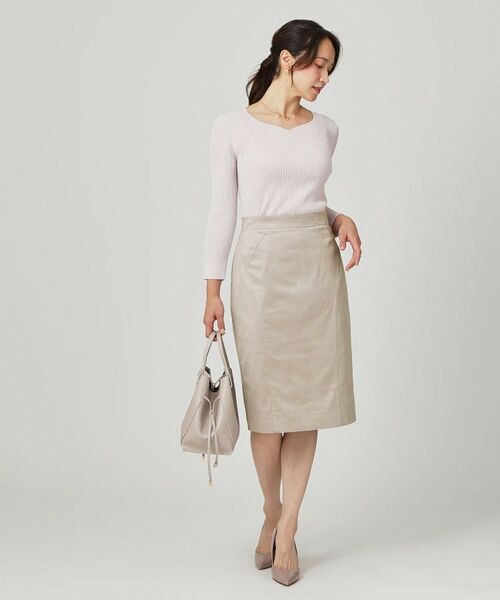 COUP DE CHANCE / クードシャンス ミニ・ひざ丈スカート | 【手洗い可/日本製/スーツ可】タイトシルエットのスカート | 詳細2