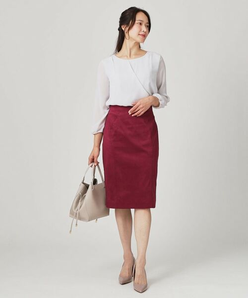COUP DE CHANCE / クードシャンス ミニ・ひざ丈スカート | 【手洗い可/日本製/スーツ可】タイトシルエットのスカート | 詳細5