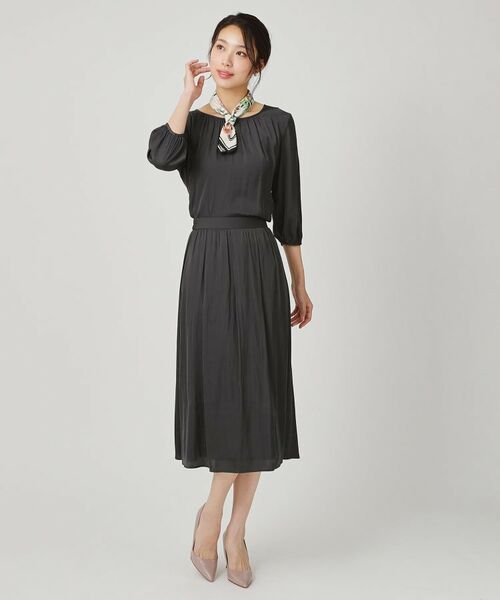 COUP DE CHANCE / クードシャンス スカート | 【手洗い可／ウエストゴム／セットアップ可】エアリーなギャザースカート | 詳細3