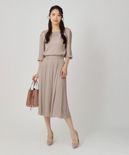 COUP DE CHANCE / クードシャンス スカート | 【手洗い可／ウエストゴム／セットアップ可】エアリーなギャザースカート | 詳細5