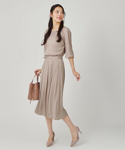 COUP DE CHANCE / クードシャンス スカート | 【手洗い可／ウエストゴム／セットアップ可】エアリーなギャザースカート | 詳細6