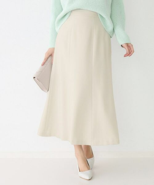 COUP DE CHANCE / クードシャンス ロング・マキシ丈スカート | 【手洗い可/日本製】マーメイドシルエットスカート(オフホワイト(003))