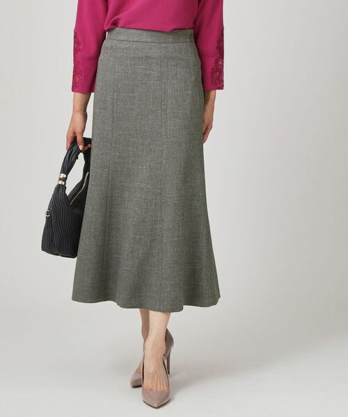 COUP DE CHANCE / クードシャンス ロング・マキシ丈スカート | 【手洗い可/日本製】マーメイドシルエットスカート(グレー(012))