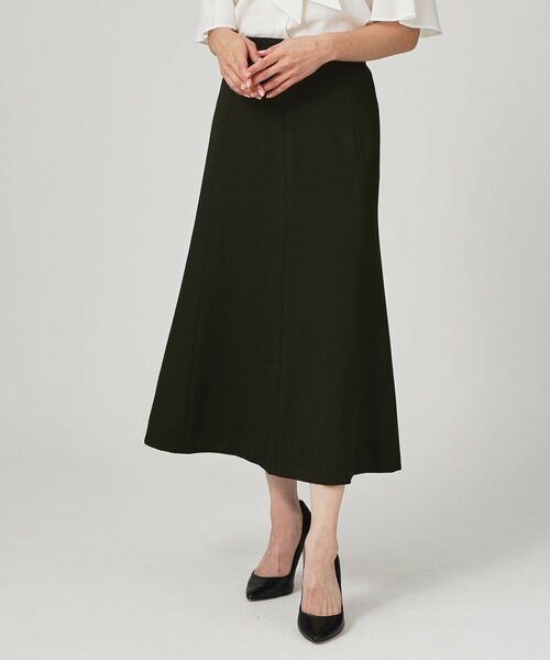 COUP DE CHANCE / クードシャンス ロング・マキシ丈スカート | 【手洗い可/日本製】マーメイドシルエットスカート(ブラック(019))