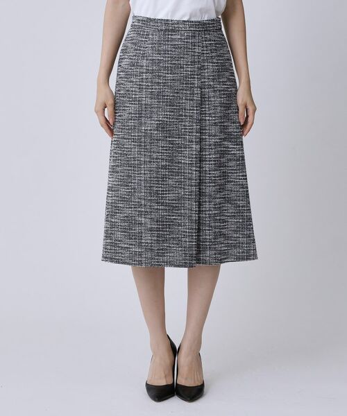 COUP DE CHANCE / クードシャンス スカート | 【手洗い可/日本製/ジャージ素材/セットアップ可】タック入りフレアースカート | 詳細17