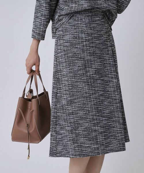 COUP DE CHANCE / クードシャンス スカート | 【手洗い可/日本製/ジャージ素材/セットアップ可】タック入りフレアースカート | 詳細5