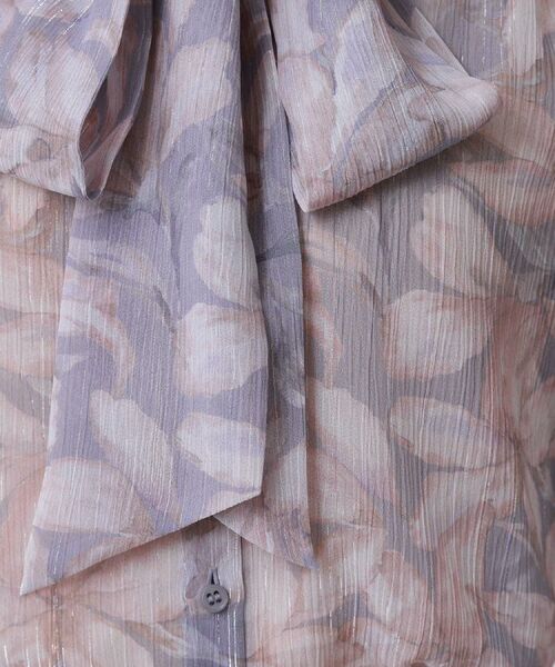 COUP DE CHANCE / クードシャンス シャツ・ブラウス | 【手洗い可／日本製】花柄ボウタイブラウス | 詳細12