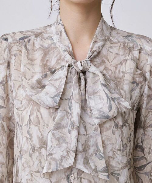 COUP DE CHANCE / クードシャンス シャツ・ブラウス | 【手洗い可／日本製】花柄ボウタイブラウス | 詳細16