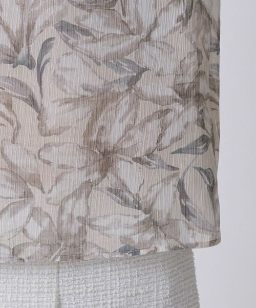 COUP DE CHANCE / クードシャンス シャツ・ブラウス | 【手洗い可／日本製】花柄ボウタイブラウス | 詳細18