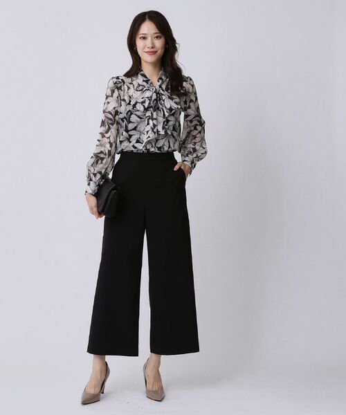 COUP DE CHANCE / クードシャンス シャツ・ブラウス | 【手洗い可／日本製】花柄ボウタイブラウス | 詳細2