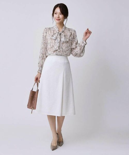 COUP DE CHANCE / クードシャンス シャツ・ブラウス | 【手洗い可／日本製】花柄ボウタイブラウス | 詳細6