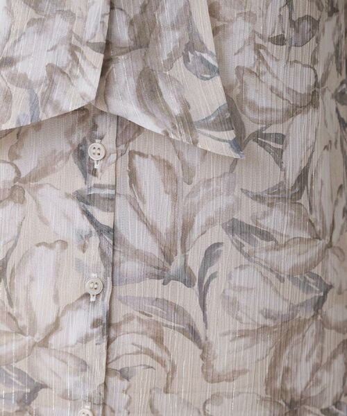 COUP DE CHANCE / クードシャンス シャツ・ブラウス | 【手洗い可／日本製】花柄ボウタイブラウス | 詳細8