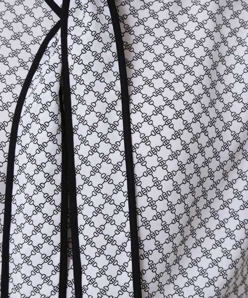 COUP DE CHANCE / クードシャンス シャツ・ブラウス | 【手洗い可/ボウタイ取外し可】配色パイピングボウブラウス | 詳細12