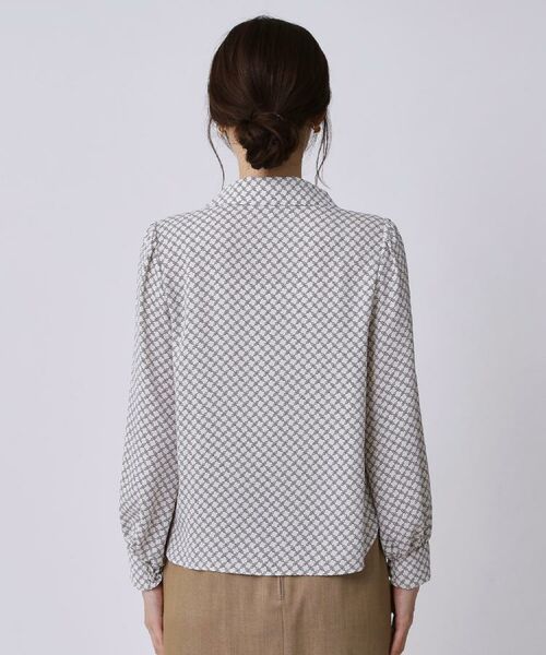 COUP DE CHANCE / クードシャンス シャツ・ブラウス | 【手洗い可/ボウタイ取外し可】配色パイピングボウブラウス | 詳細18