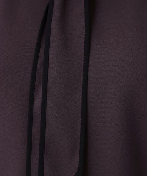 COUP DE CHANCE / クードシャンス シャツ・ブラウス | 【手洗い可/ボウタイ取外し可】配色パイピングボウブラウス | 詳細8