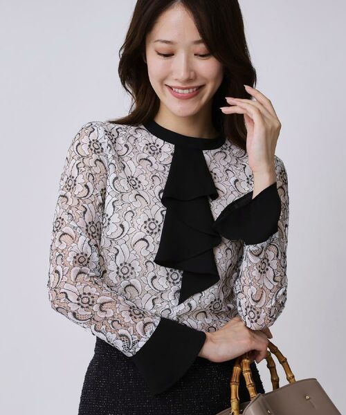 COUP DE CHANCE / クードシャンス シャツ・ブラウス | 【日本製】フラワーレースブラウス | 詳細1