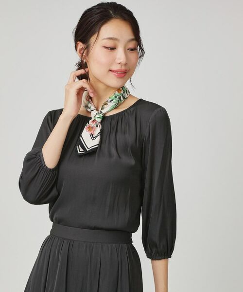 COUP DE CHANCE / クードシャンス シャツ・ブラウス | 【手洗い可／セットアップ可】エアリーなギャザーブラウス | 詳細1