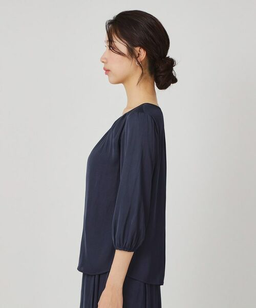 COUP DE CHANCE / クードシャンス シャツ・ブラウス | 【手洗い可／セットアップ可】エアリーなギャザーブラウス | 詳細14