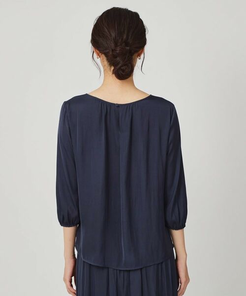 COUP DE CHANCE / クードシャンス シャツ・ブラウス | 【手洗い可／セットアップ可】エアリーなギャザーブラウス | 詳細15