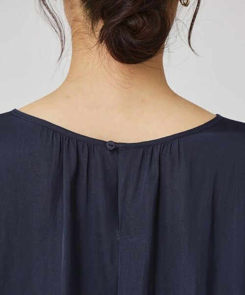 COUP DE CHANCE / クードシャンス シャツ・ブラウス | 【手洗い可／セットアップ可】エアリーなギャザーブラウス | 詳細17