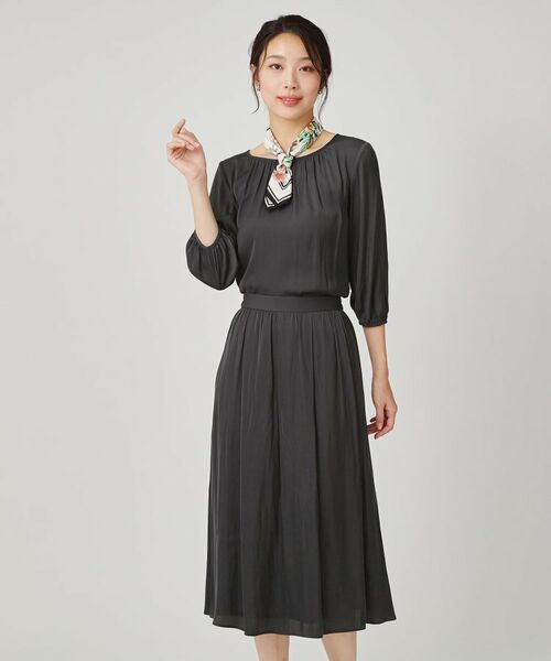 COUP DE CHANCE / クードシャンス シャツ・ブラウス | 【手洗い可／セットアップ可】エアリーなギャザーブラウス | 詳細2