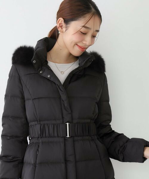 COUP DE CHANCE / クードシャンス ダウンジャケット・ベスト | 【ミディ丈】ベルト付ダウンコート | 詳細1