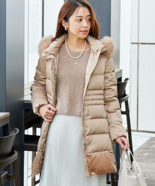 COUP DE CHANCE / クードシャンス ダウンジャケット・ベスト | 【ミディ丈】ベルト付ダウンコート | 詳細12