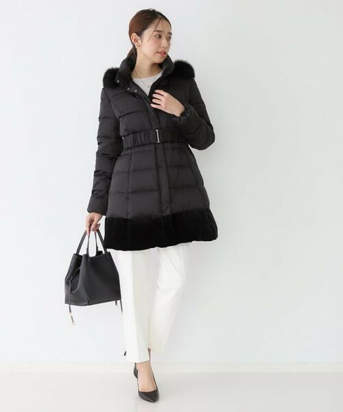 COUP DE CHANCE / クードシャンス ダウンジャケット・ベスト | 【ミディ丈】ベルト付ダウンコート | 詳細4