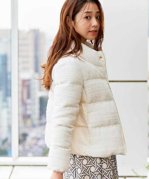 COUP DE CHANCE / クードシャンス ダウンジャケット・ベスト | 【ショート丈】ツイードダウン | 詳細15