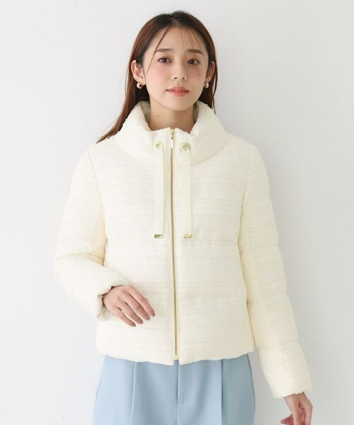 COUP DE CHANCE / クードシャンス ダウンジャケット・ベスト | 【ショート丈】ツイードダウン | 詳細17