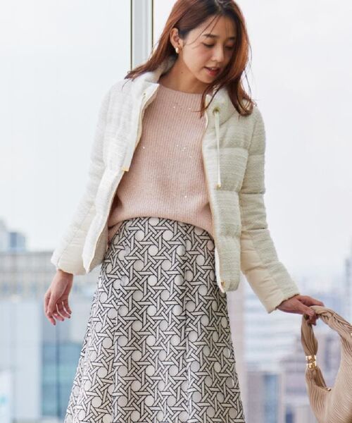 COUP DE CHANCE / クードシャンス ダウンジャケット・ベスト | 【ショート丈】ツイードダウン | 詳細9