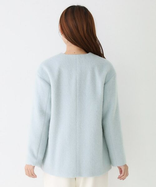 COUP DE CHANCE / クードシャンス その他アウター | 【日本製／モヘヤ混／ヒップ丈】ノーカラーコート | 詳細25