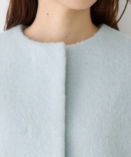 COUP DE CHANCE / クードシャンス その他アウター | 【日本製／モヘヤ混／ヒップ丈】ノーカラーコート | 詳細26
