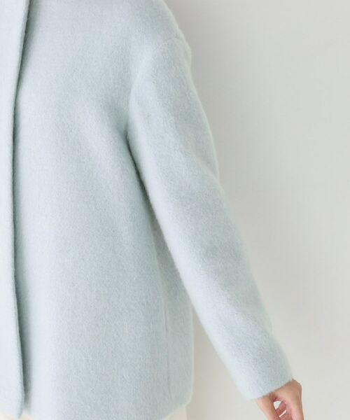 COUP DE CHANCE / クードシャンス その他アウター | 【日本製／モヘヤ混／ヒップ丈】ノーカラーコート | 詳細27