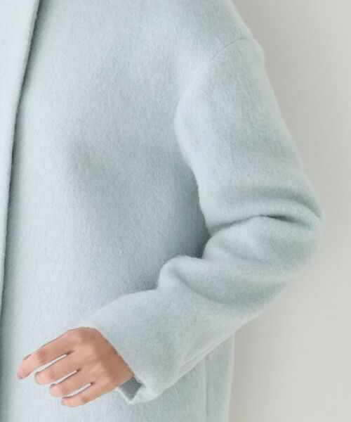 COUP DE CHANCE / クードシャンス その他アウター | 【日本製／モヘヤ混／ヒップ丈】ノーカラーコート | 詳細28