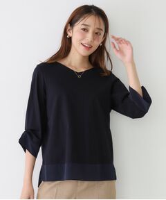 COUP DE CHANCE / クードシャンス カットソー | 【手洗い可／日本製】異素材ドッキングのカットソー