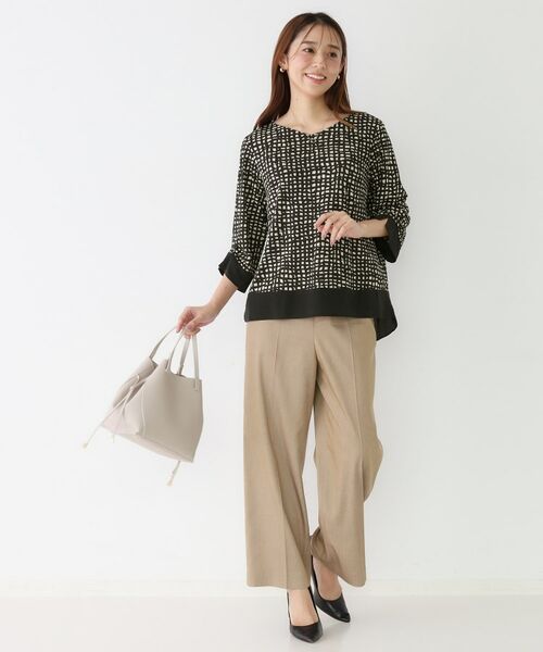 COUP DE CHANCE / クードシャンス カットソー | 【手洗い可／日本製】異素材ドッキングのカットソー | 詳細10