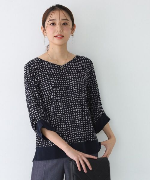 COUP DE CHANCE / クードシャンス カットソー | 【手洗い可／日本製】異素材ドッキングのカットソー | 詳細12