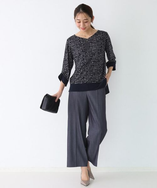 COUP DE CHANCE / クードシャンス カットソー | 【手洗い可／日本製】異素材ドッキングのカットソー | 詳細13