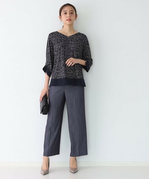 COUP DE CHANCE / クードシャンス カットソー | 【手洗い可／日本製】異素材ドッキングのカットソー | 詳細14