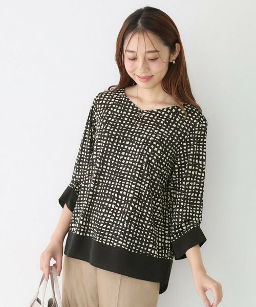 COUP DE CHANCE / クードシャンス カットソー | 【手洗い可／日本製】異素材ドッキングのカットソー | 詳細8