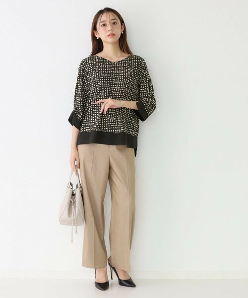 COUP DE CHANCE / クードシャンス カットソー | 【手洗い可／日本製】異素材ドッキングのカットソー | 詳細9